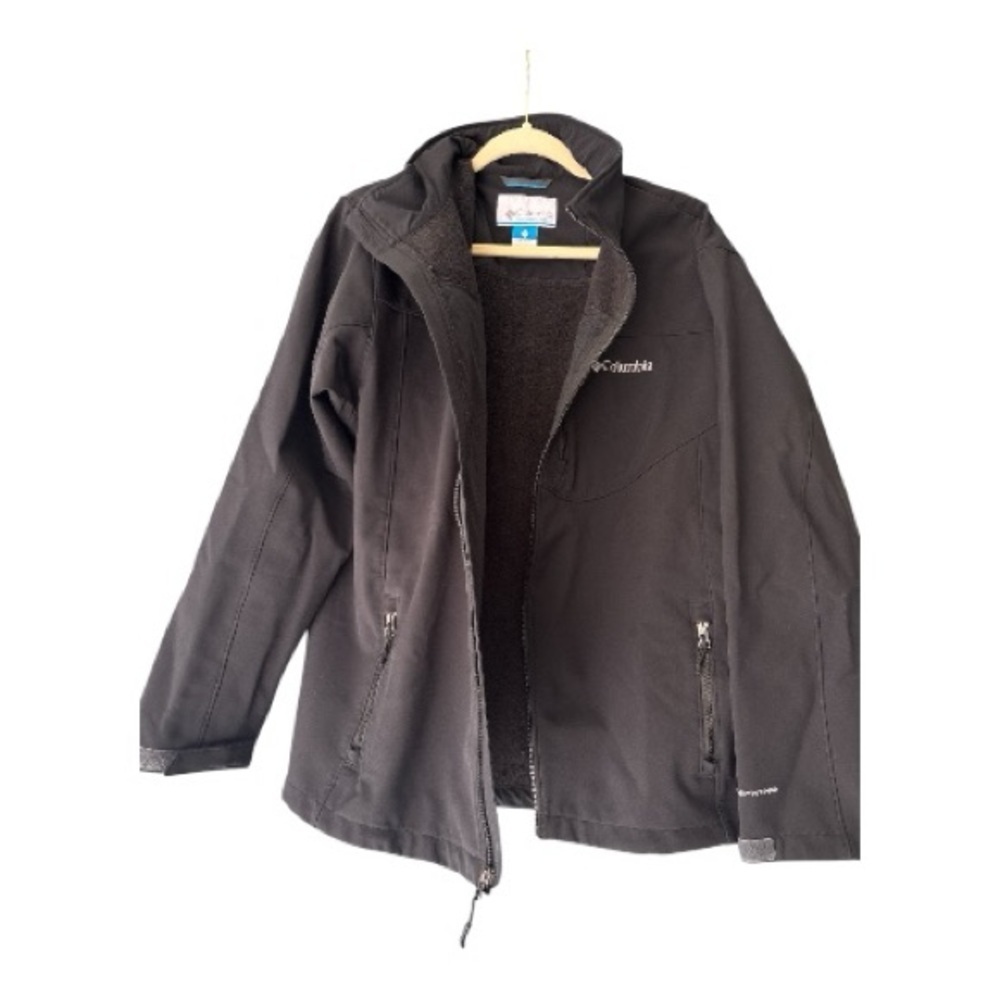 Columbia Men’s Softshell Jacket – Black Omni-Shield Windproof Sz XL